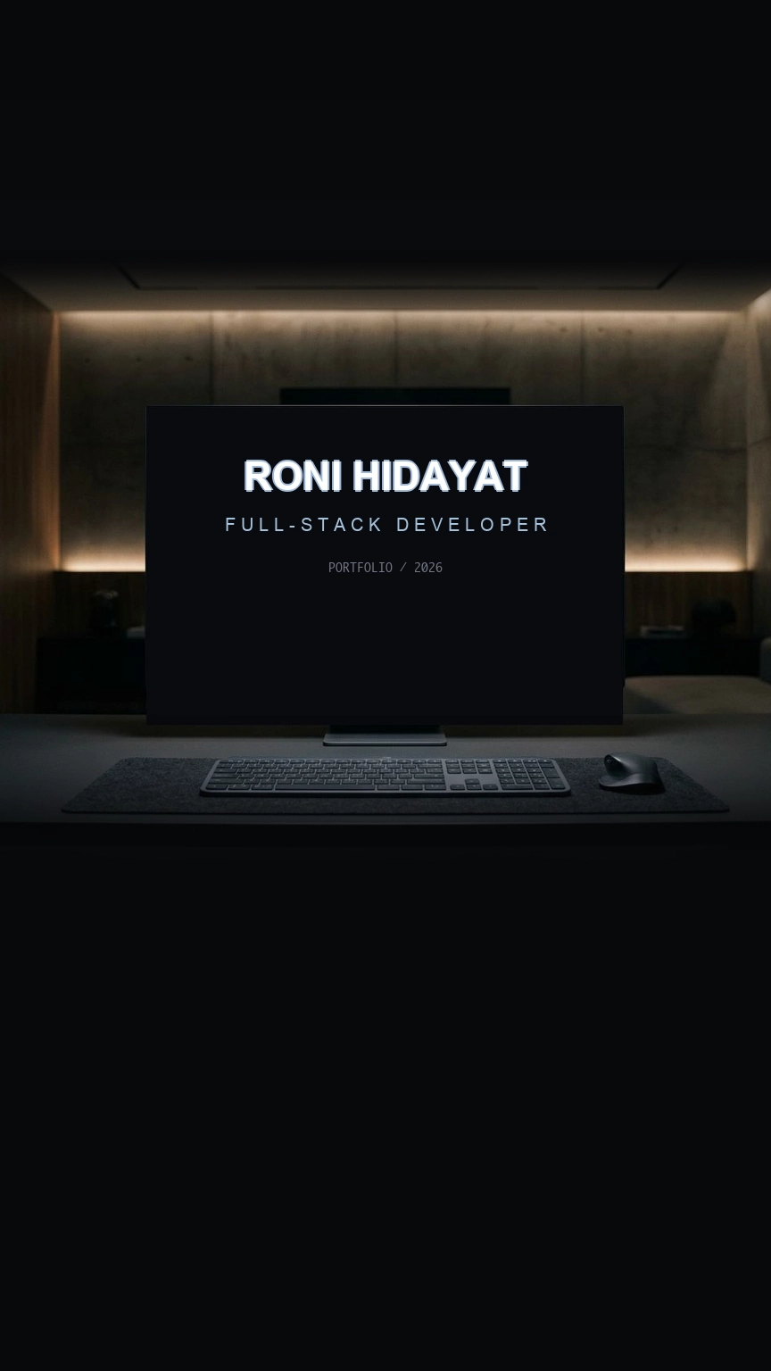Futuristic Workspace with Centered Monitor
